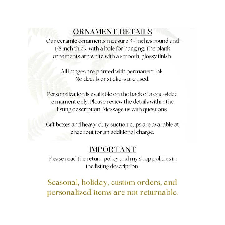 Fernville Creations - Wholesale Ornament - Baby’s First Christmas Ornament, Keepsake Gift for New Baby1