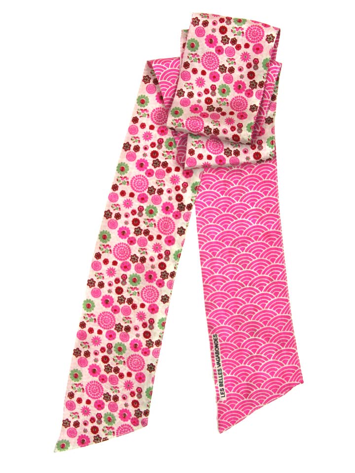 Akiko Fuchsia Headband for wholesale by Les Belles Vagabondes