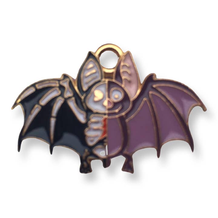 Halloween Skeleton Bat Charm for wholesale by Puppies & Pom Poms