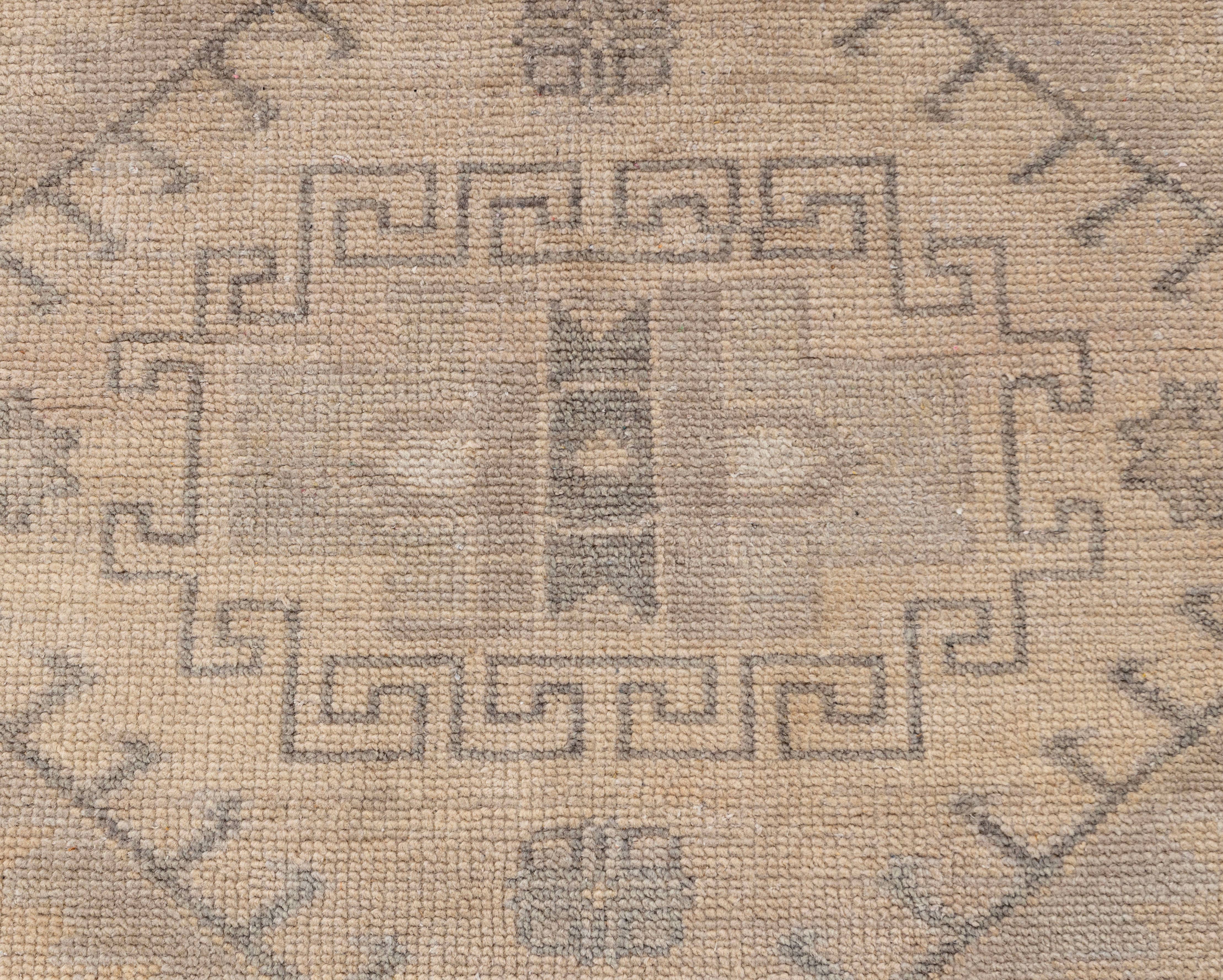 Aesthetic Homes LLC - Wholesale Area Rug - 9x12 Beige Tan Oushak Wool Rug - Hand Knotted G-90872