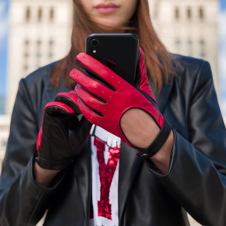 napo gloves - Wholesale Gloves - Women's - napoREBEL Women's Nappa Leather Driving Gloves, Touchscreen