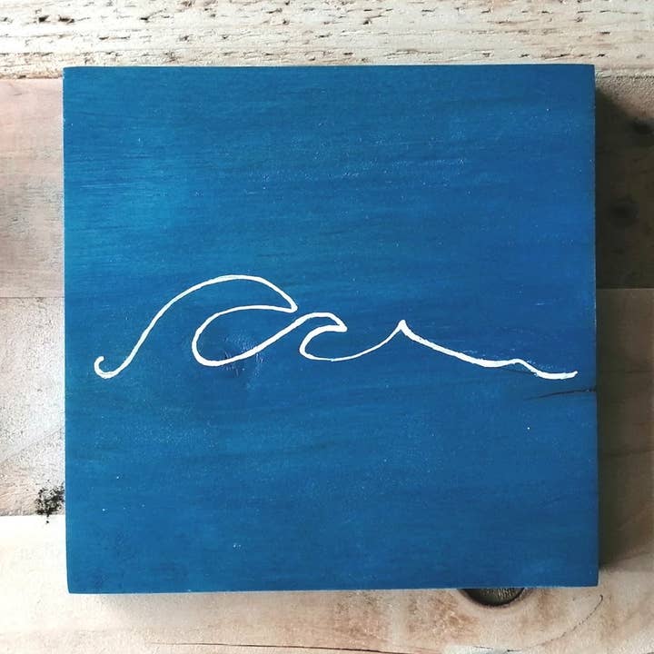 One Line Wall Art Waves for wholesale by Bosing Designs