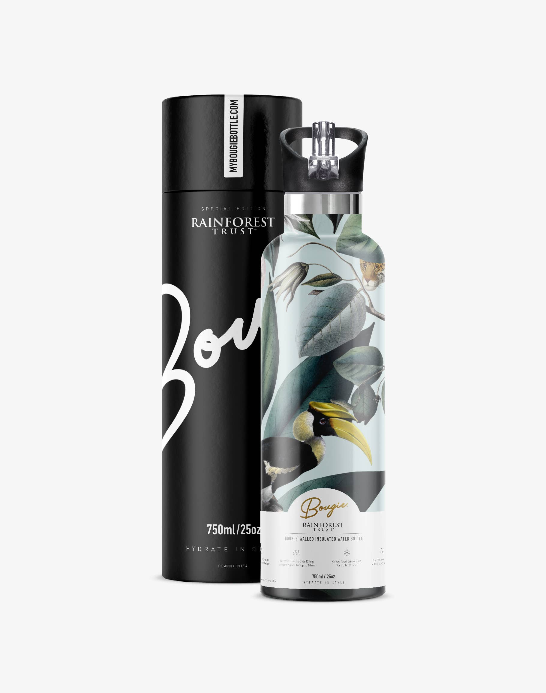 My Bougie Bottle - Wholesale Waterfles - RAINFOREST TRUST Animal Jungle geïsoleerde waterfles 750 ml9