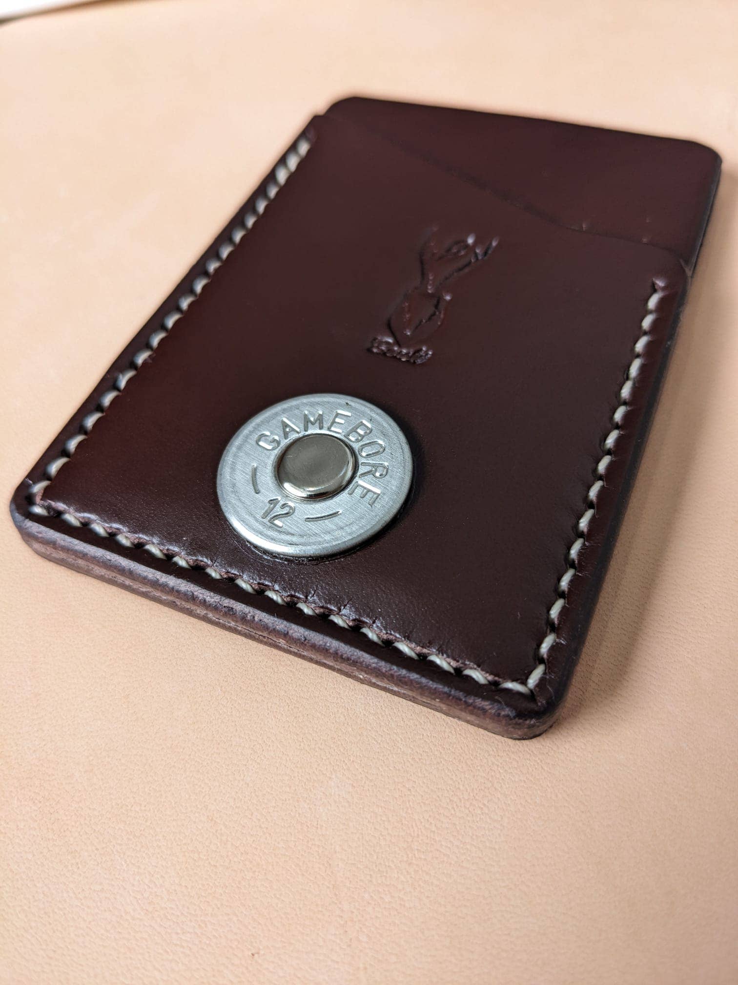 J Boult Designs - Wholesale Wallet - Men's - Upcycled Leather Card Wallet — Shotgun Cartridge, Handmade Country Gift6