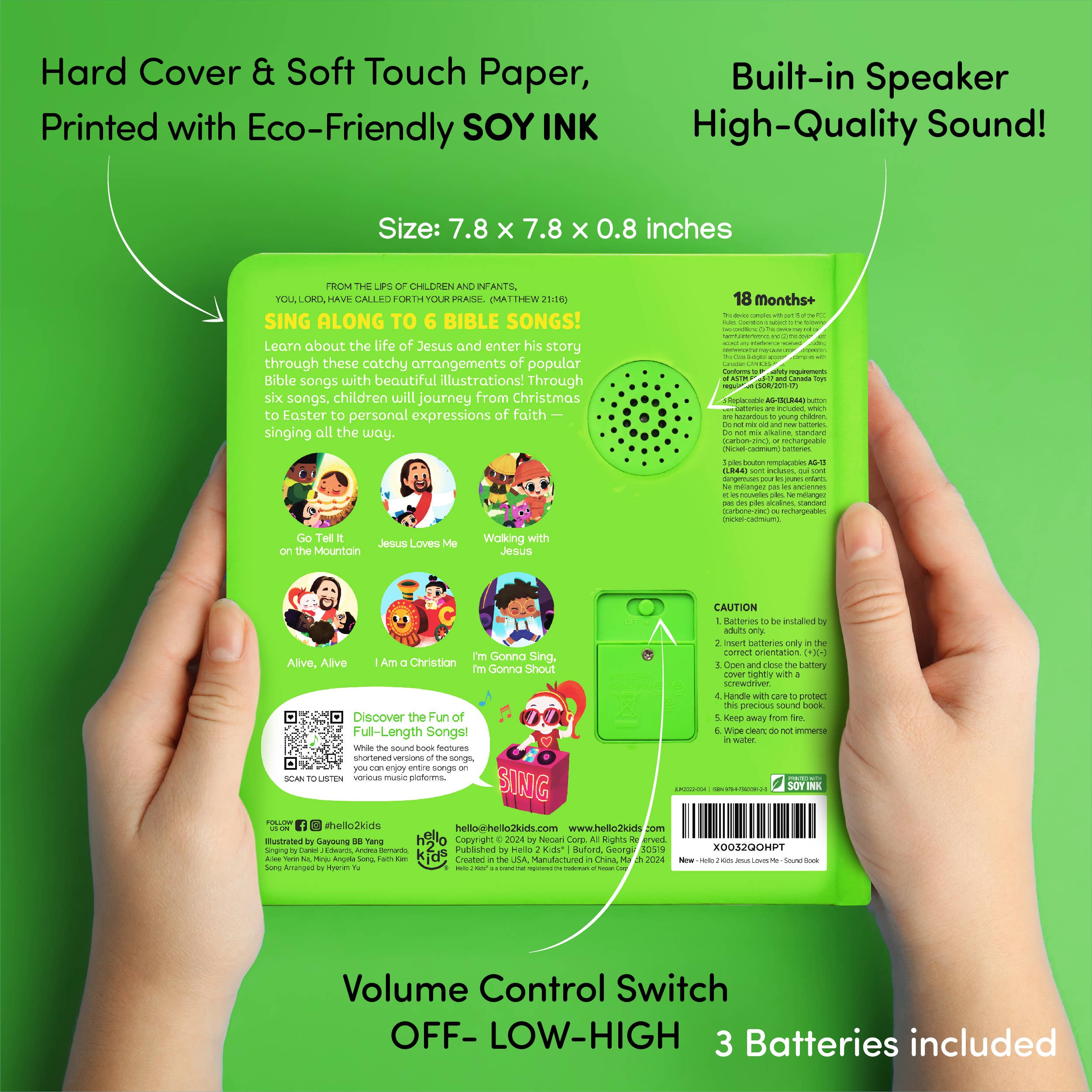 Hello 2 Kids - Wholesale Musical Toy - Kids & Baby - Jesus Loves Me - Sound Book4