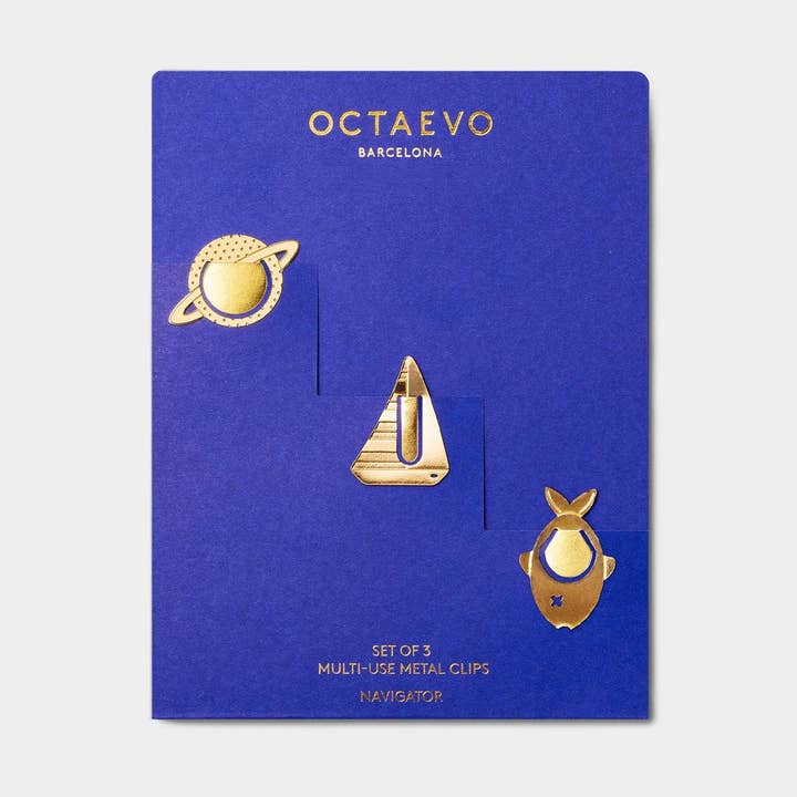 Metal Clips "Navigator" - Paperclips, bookmarks & bag art for wholesale by 54 Celsius