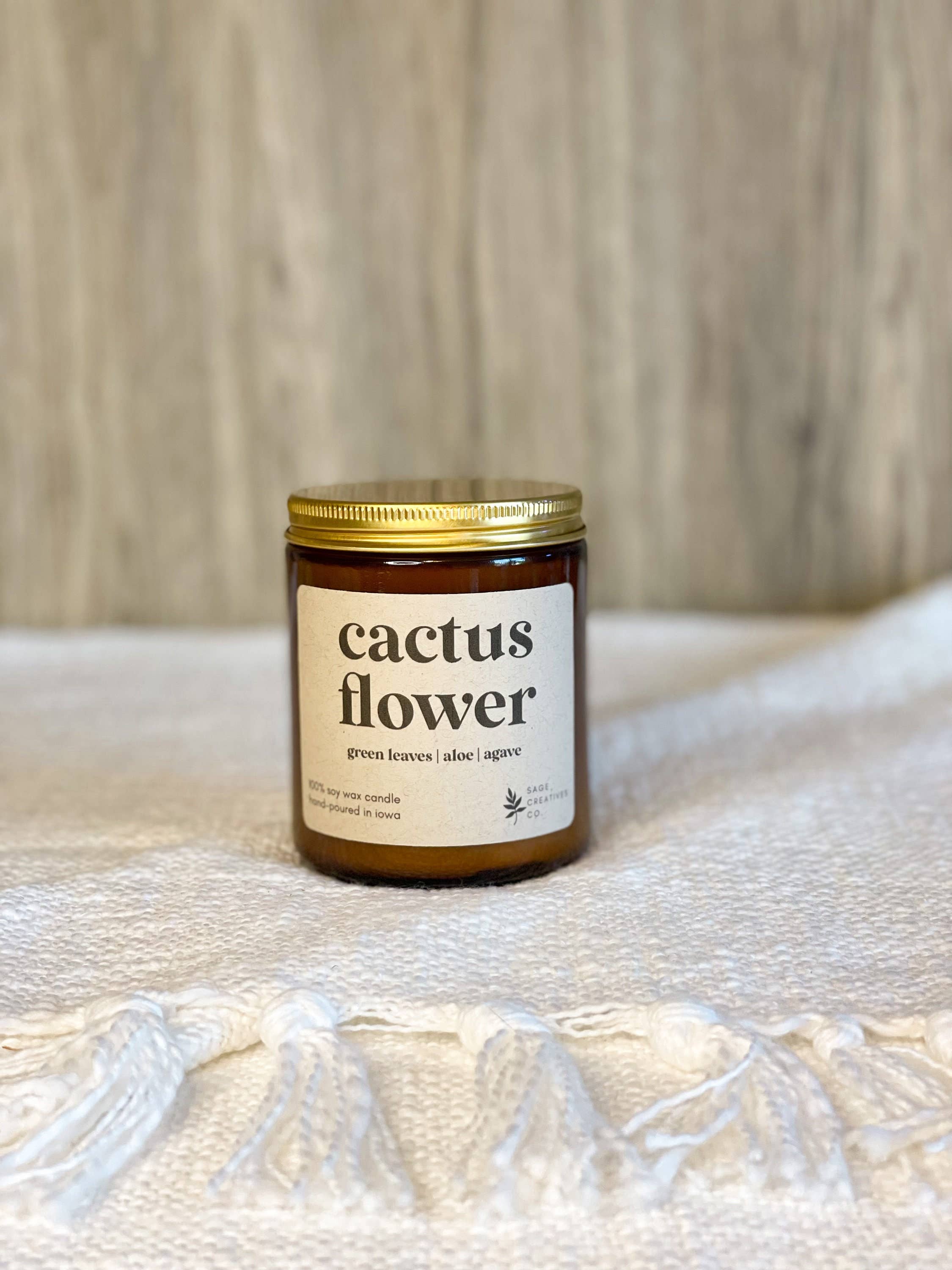Sage Candle Co. - Wholesale Jar/Filled Candle - Cactus Flower - 100% Soy Wax Candle5