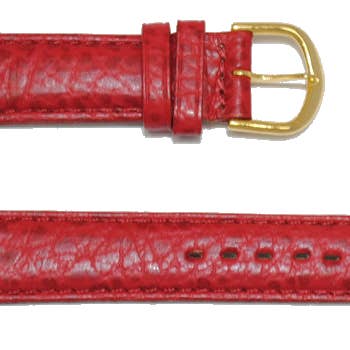 18mm G Dora Leather Watch Strap Red for wholesale by BRACELETS MONTRE ACH