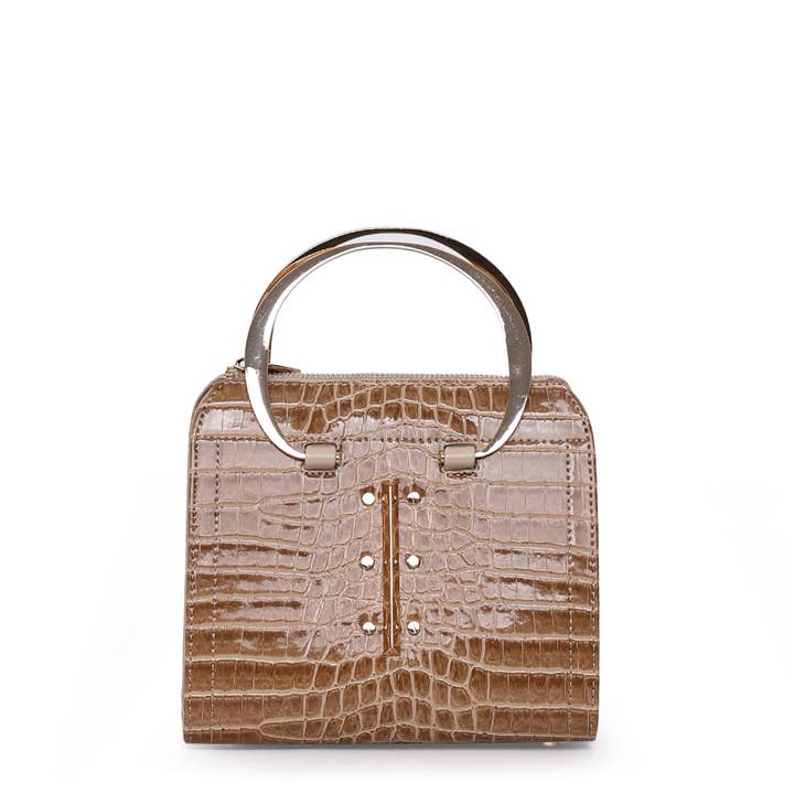 Mademoiselle Scheat Sac à Main et Épaule Beige pour la vente par FEVUP CO.