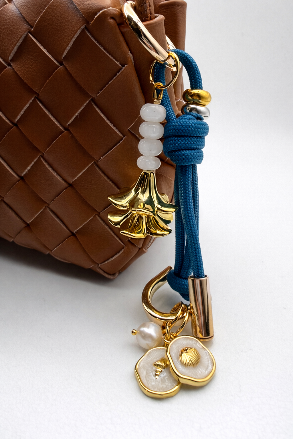 Leo & Lei - Wholesale Purse/Bag Accessory - Women's - Leo Charm – Bag & Accessory Charm (Teal, Plumeria)2