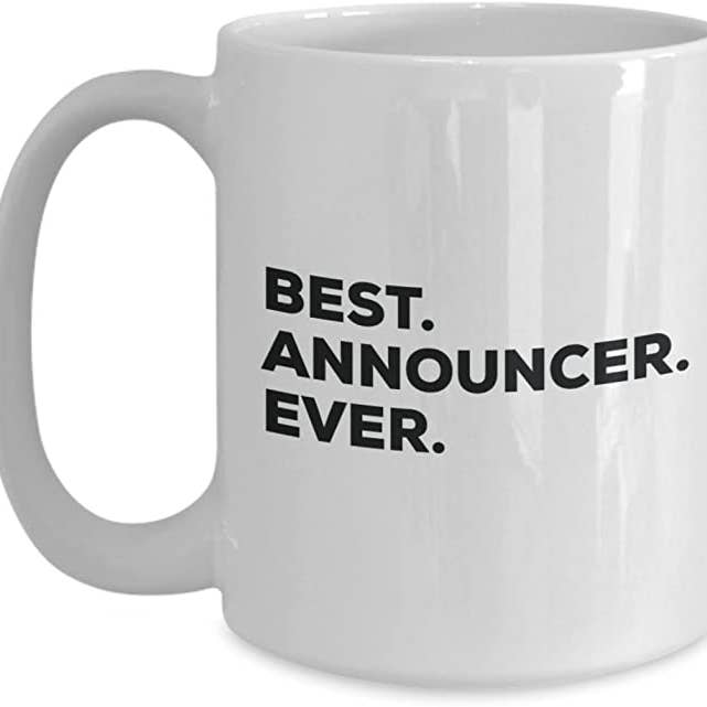 CustomHappy - Wholesale Coffee Mug - Best Announcer Ever Mug, Best Announcer Ever Gifts1