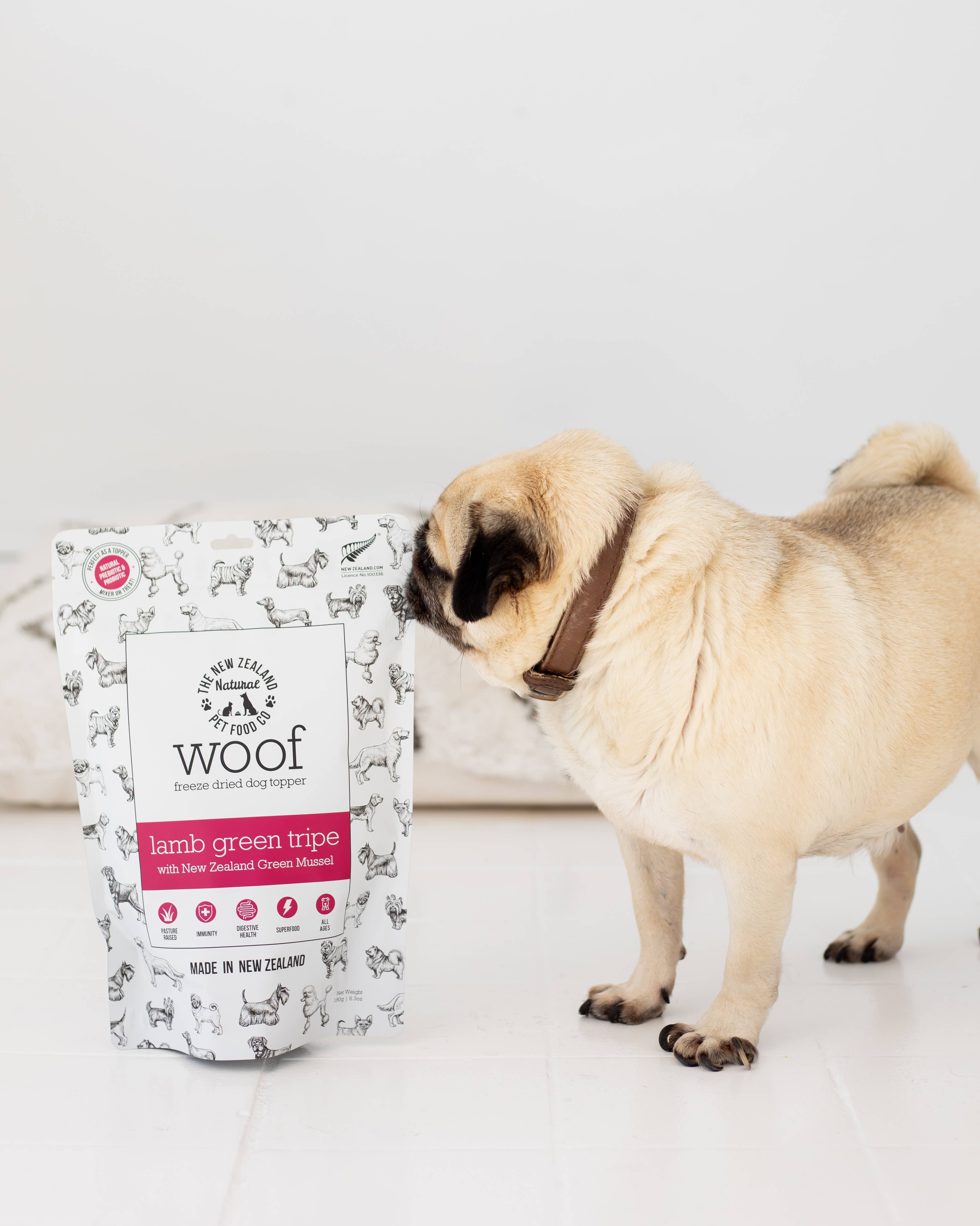 The New Zealand Natural Pet Food Co - Wholesale Pet Treats - Dog - Woof Lamb Green Tripe Topper 6.3oz2