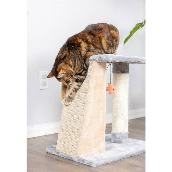 Armarkat - Wholesale Pet Scratcher - Cat - Armarkat 2 Level Platform Scratcher Real Wood Cat Post6