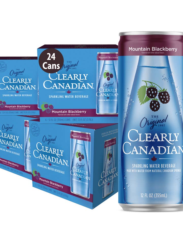 Mountain Blackberry 24 Pack for wholesale by Clearly Canadian Sparkling Water