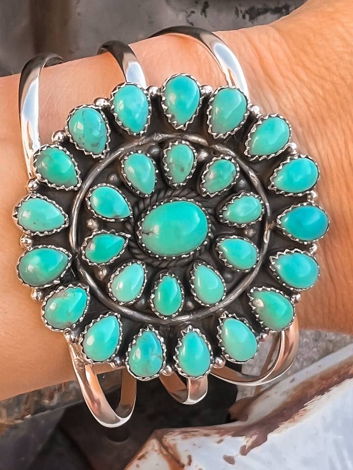 Large Blossom Sterling Silver Cuff | PREORDER for wholesale by Krush Kandy