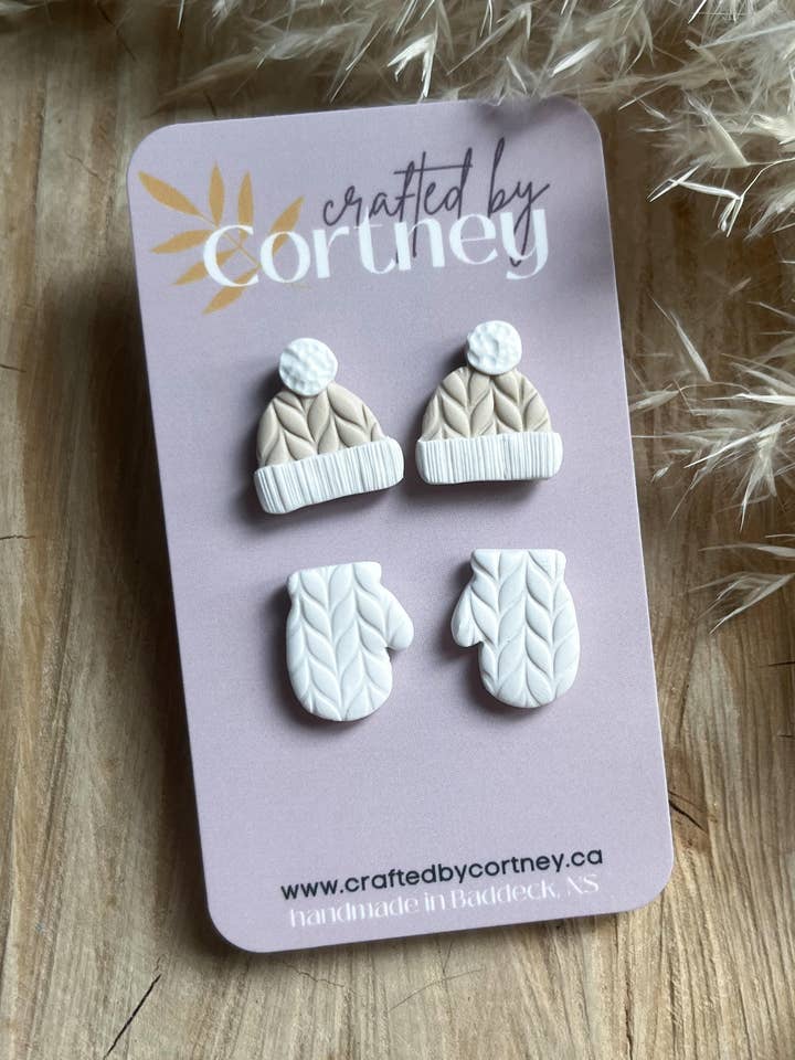 Hue og vanter Holiday Stud Duo for engroshandel hos Crafted by Cortney