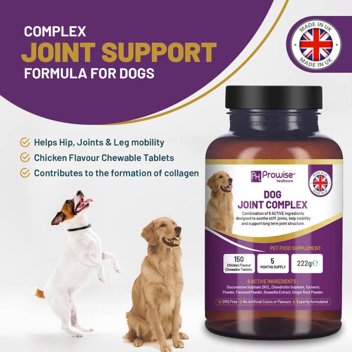 Prowise Healthcare - Wholesale Pet Supplement - Dog - Dog Joint Supplement UK Manufactured I 150 Chicken Flavor Ch