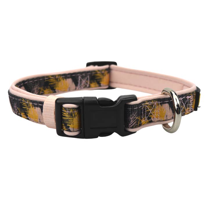 Collare per cani esagonale oro per la vendita all'ingrosso da parte di Pebblina