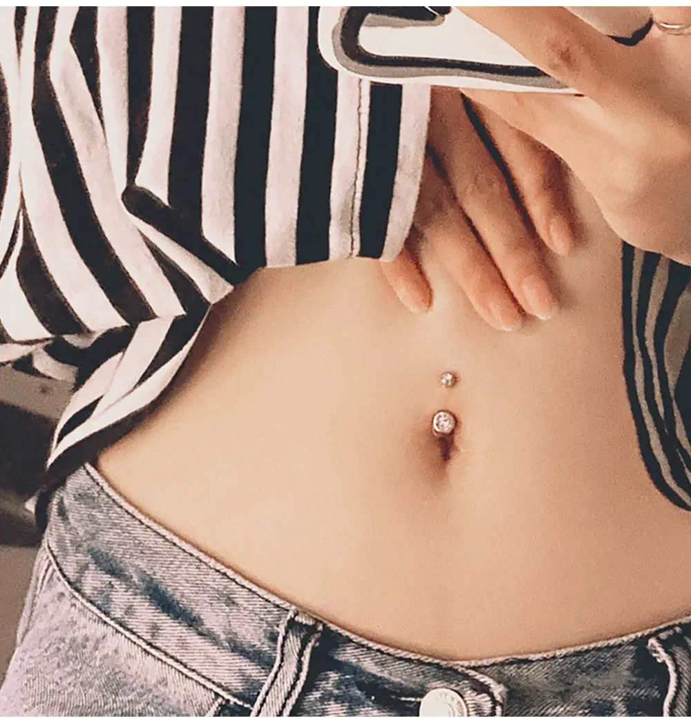 Gemscape UK - Wholesale Single Earring - Simple Piercing Jewellery: Body Piercing with rhinestones30