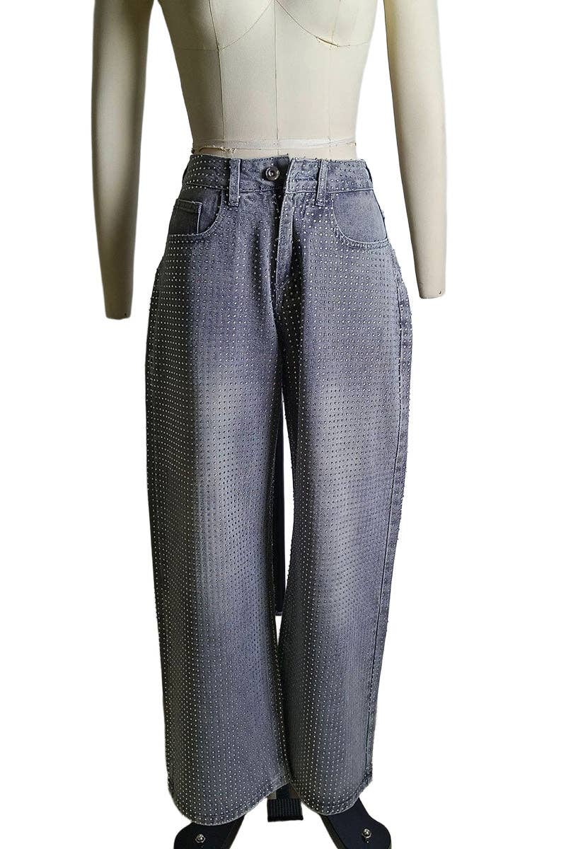 Mccolin – wholesale Jeans - Dam – Stilrena raka jeans med glitter2