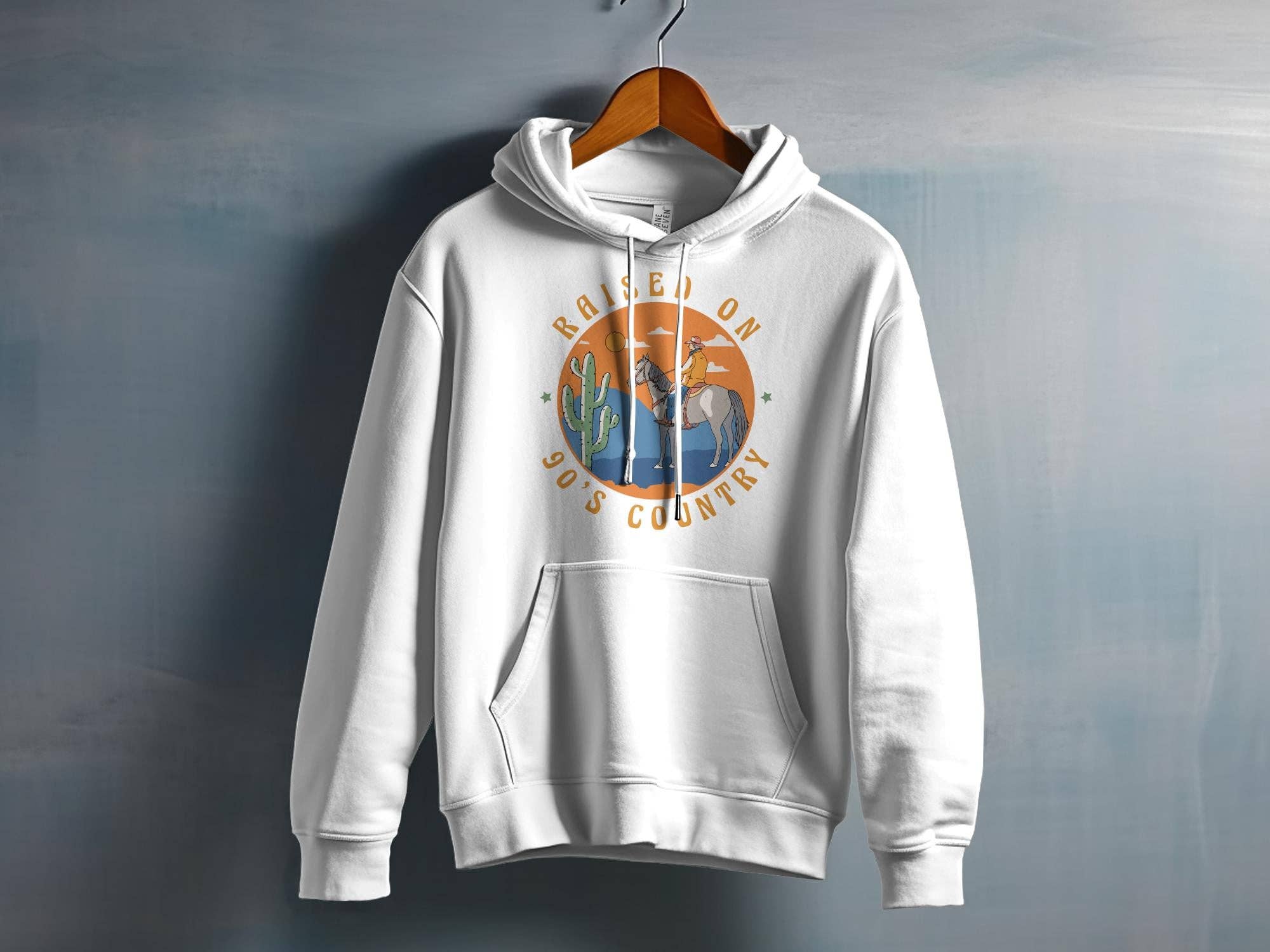 FreakyTeeFactory - Wholesale Screen Printed T-Shirt - Women's - Vintage 90's Country Raised Graphic Tee, Western Cowboy & Horse T-Shirt, Retro Style Shirt8