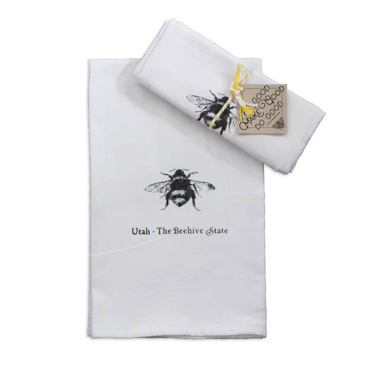 Fount Paper - Wholesale Tea towel - Honey Bee Tea Towel1