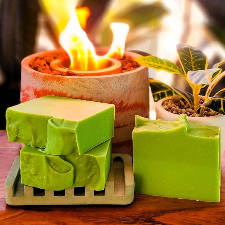 Black Forest Pear Soap (no packaging - private label) for wholesale by DeShawn Marie Soap Boutique