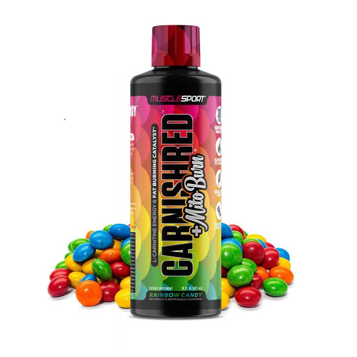 MuscleSport - Vente Supplément oral/vitamine - Liquide CarnishRed® + Mitoburn® 16 oz - Aide au métabolisme sans stimulation, - Catalyseur d'entraînement4