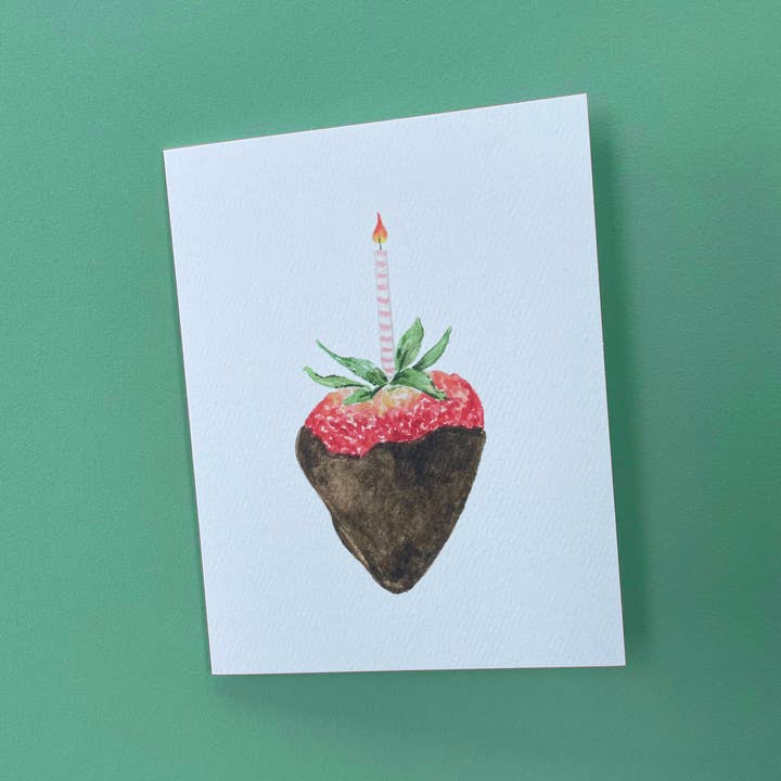 The Land of La - Wholesale Birthday Card - Chocolate Covered Strawberry