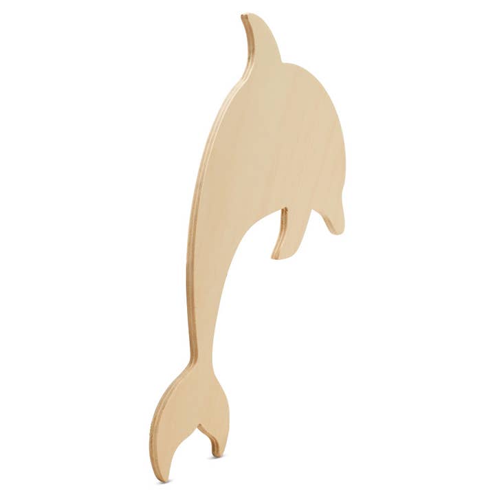 Woodpeckers Crafts - Wholesale Cutouts - Wood Dolphin Cutout