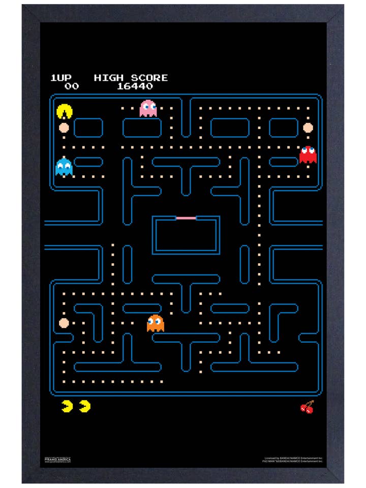 Pac-Man - Maze Framed Print for wholesale by Pyramid America