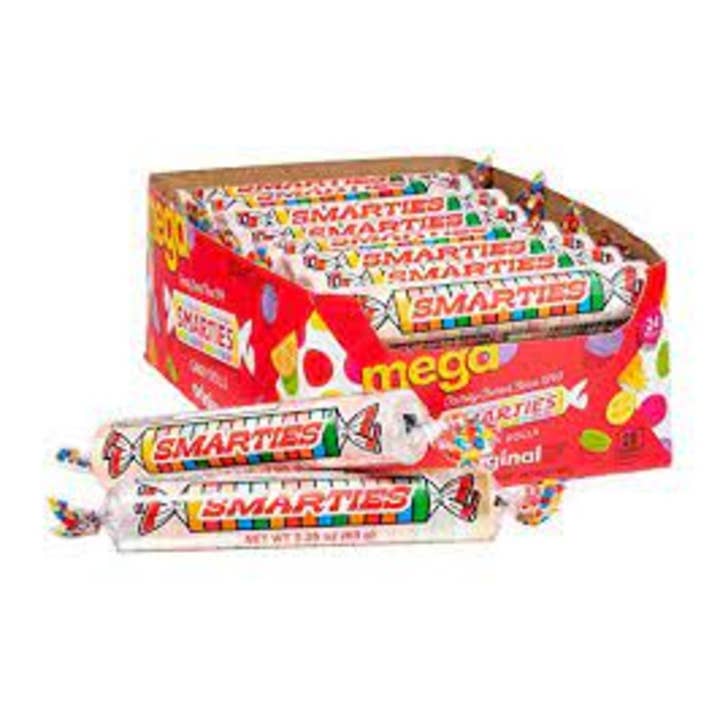 Long Island Candy Factory - Wholesale Hard Candy - Smarties Mega 2.25 Ounce 24 Count