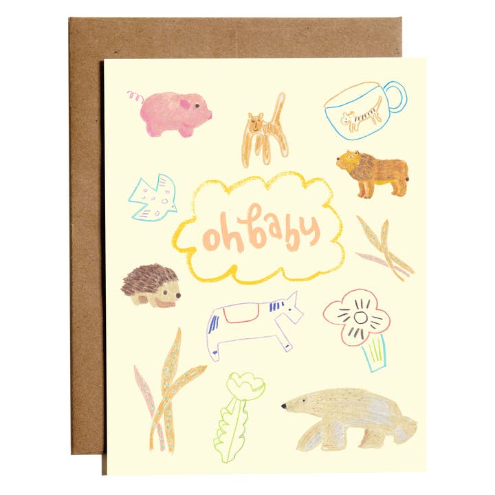 Baby Card | Oh Baby for wholesale by everybuddy