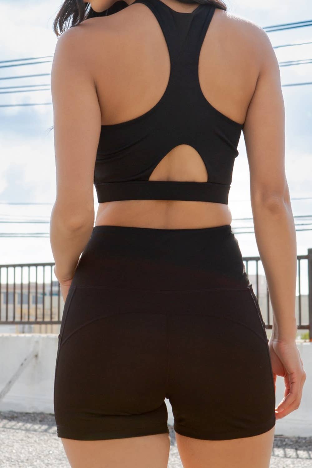 Color 5 - Wholesale Activewear Set - Women's - Active wear set crop top with shorts work out yoga set