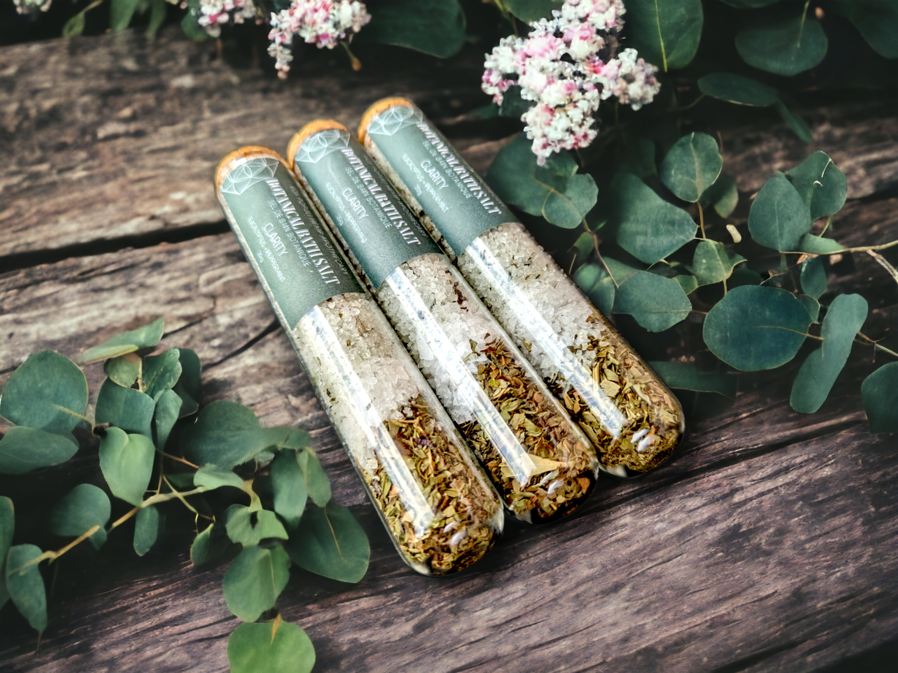 Vox Populi Hemp Apothecary - Wholesale Bath Salts - Eucalyptus and Peppermint Botanical Bath Salt, Zero Waste1