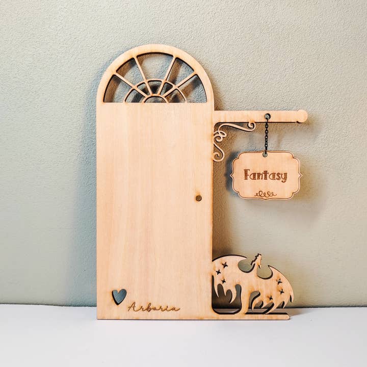 Dekorativ bokavdelare - Drake & Fantasy-skylt för wholesale av Mystic'Arboria