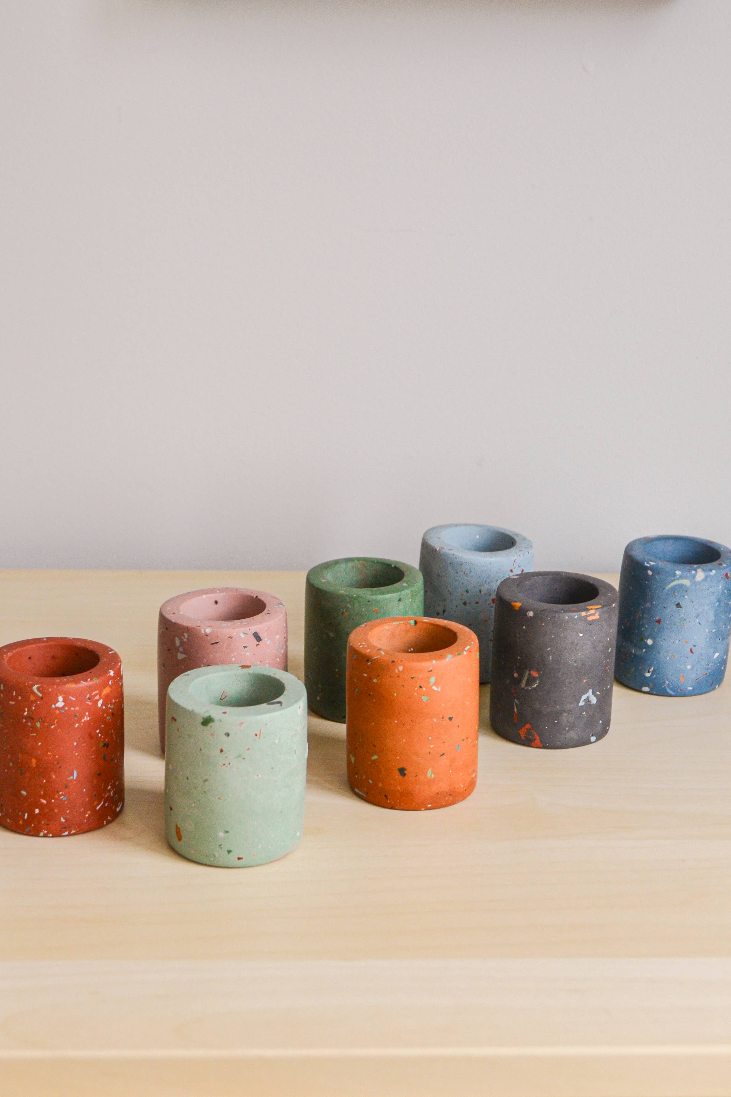 LindaMakess - Vente Porte-allumettes - Marmite à allumettes ronde Zero Waste en terrazzo avec Match Striker1