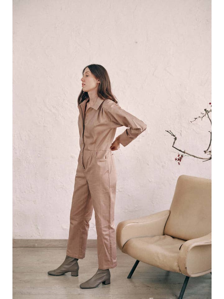 Cossac – Engroshandel Jumpsuit - Dame – Taupe Denim Kedeldragt