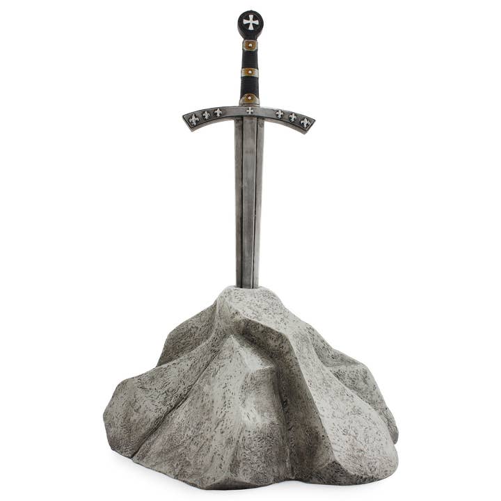 Kurated Korner – wholesale Outdoor ornament/decor – Esterno Sword in Stone Garden Statue
