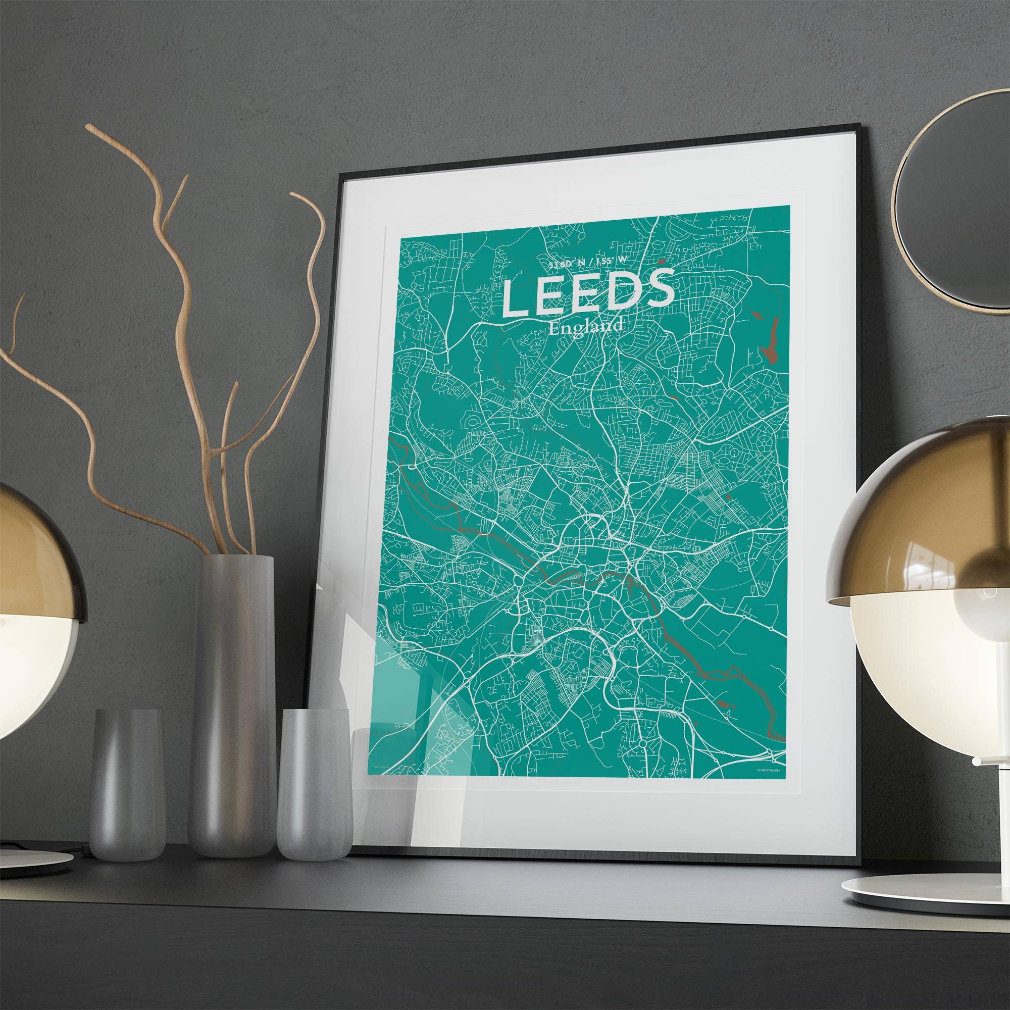 OurPoster.com – wholesale Poster – Leeds karta affisch102
