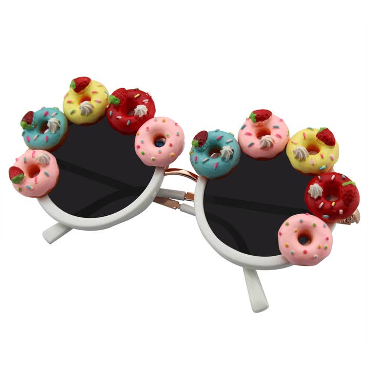 Emblem Eyewear - Wholesale Sunglasses - Women's - Super Cute Novelty Tutti Fruity Donut Fun Round Sunglasses