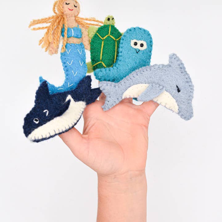 Nivas - Wholesale Finger Puppet - Kids & Baby - Finger Puppet - Turtle and Octopus Set