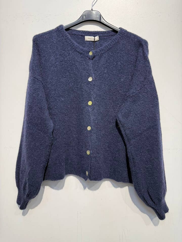 NOELINE - Wholesale Cardigan - Women's - Superfine alpaca and wool cardigan 755020