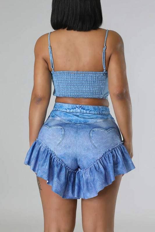 Flarix - Wholesale Shorts - Women's - ruffle trim shorts7