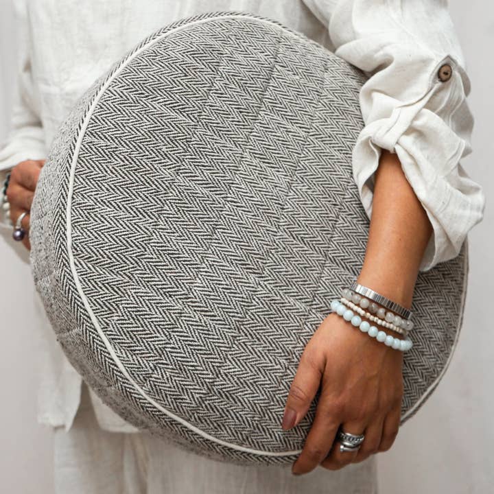 Local Women’s Handicrafts – wholesale Yoga mat – Round Yoga Cushion Cover8