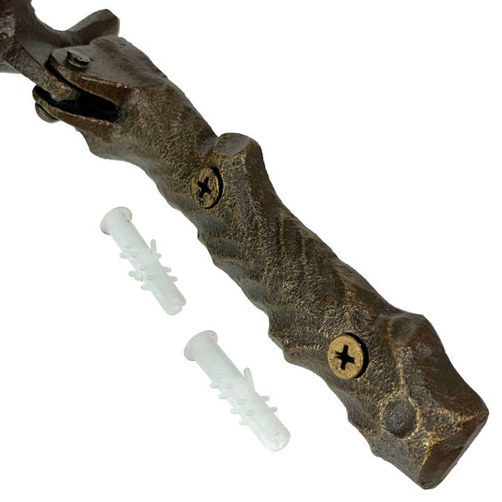 Zeckos - Wholesale Knob/Pull - Enchanting Leaf Face Door Knocker - Bronze Finish Cast Iron2