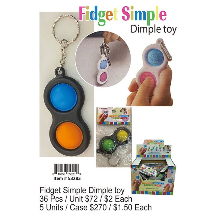 Puka Creations - Wholesale Fidget Toy - Kids - Fidget Simple Dimple Toys