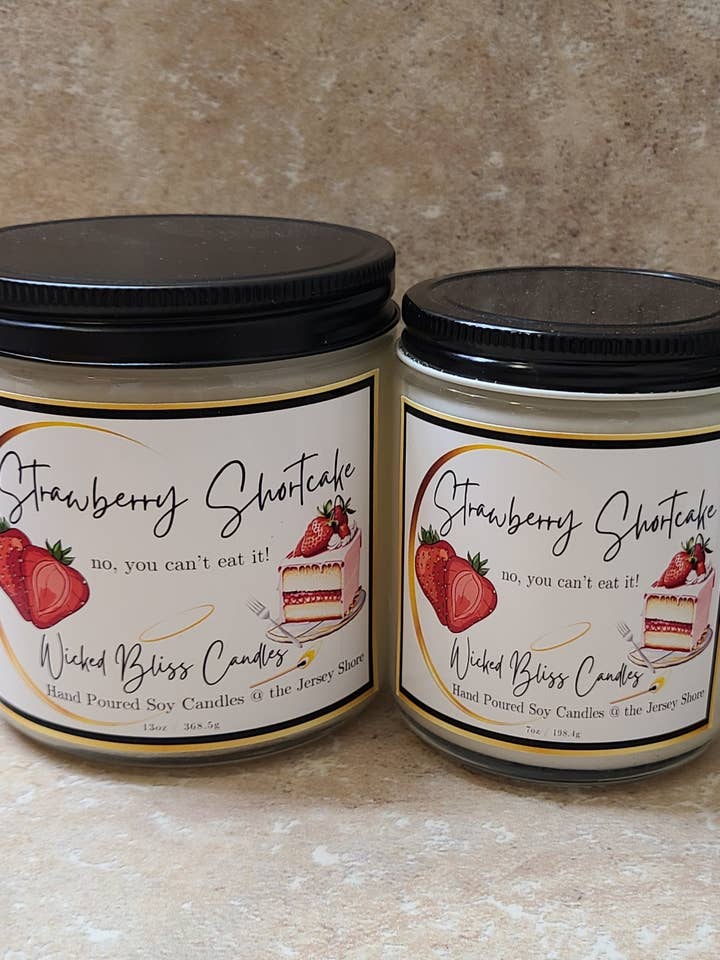 Strawberry Shortcake Scented Soy Candle for wholesale by WBC Shops