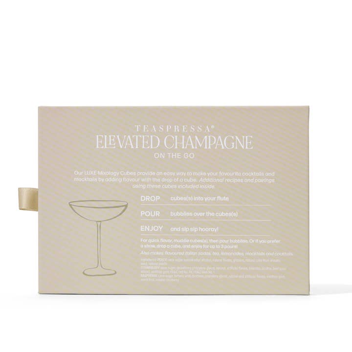 TEASPRESSA | LUXE Mixer Cube - Wholesale Cocktail Mix/Syrup - Passport to: Champagne Kit (Limited Edition)1