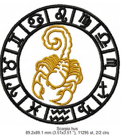 Holiday Traditions - Wholesale Baseball Cap - Unisex - Zodiac Symbol Embroidered Hat/Cap - Black - Buckle back10